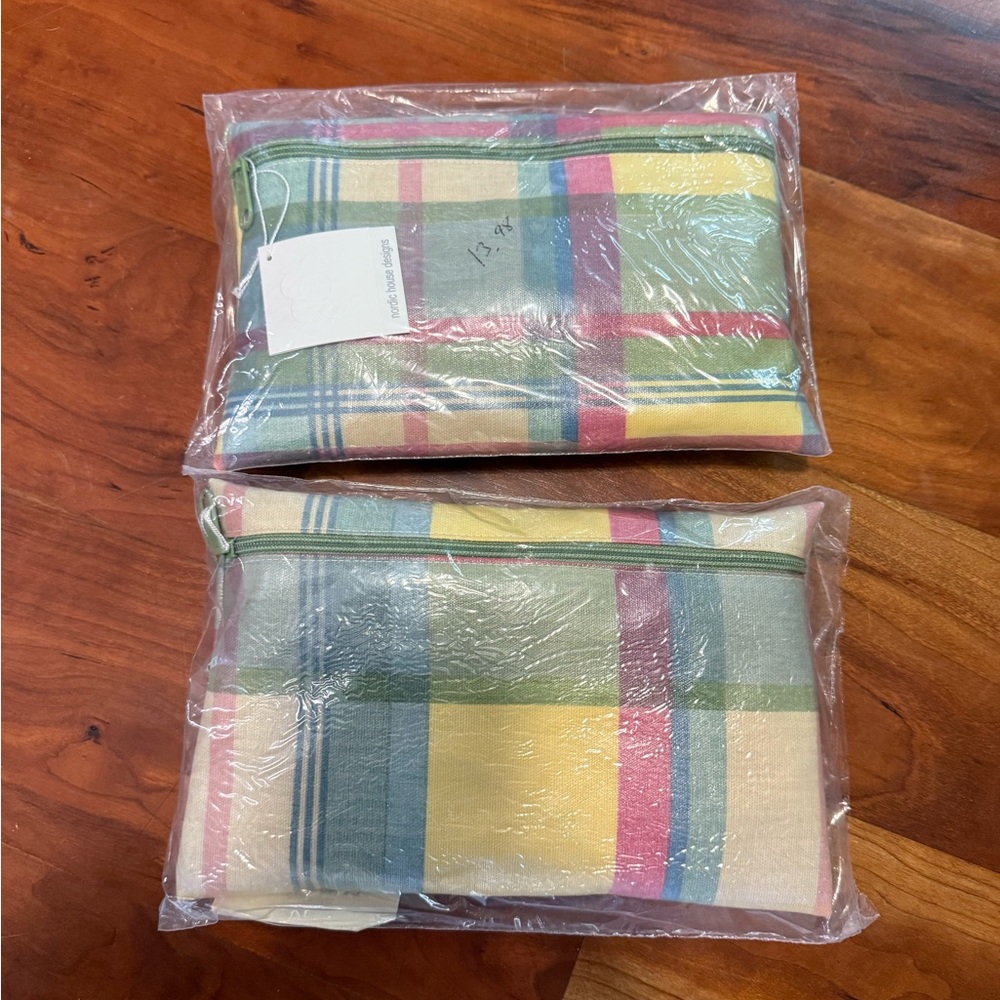 Nordic House designs NYC lined cosmetic bags-lot of 2